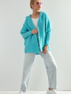 Dámský svetr Cardigan model 20661585 Sky Blue - Fobya