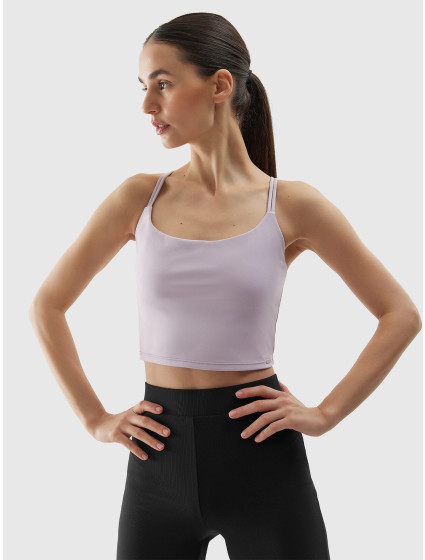 Dámský crop top na jógu z model 20437117 materiálů  fialový - 4F