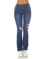 Sexy Highwaist Wide Leg Jeans in Used Look