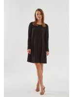 Monnari Mini šaty Classic Black Dress Multi Black