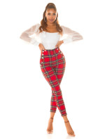 Sexy Koucla checkered Highwaist Pants