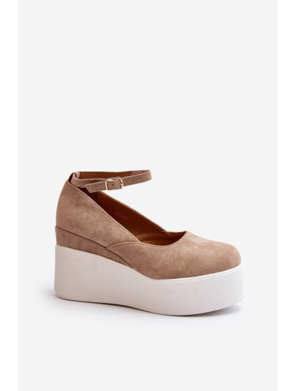 Dámské béžové espadrilky Malla Wedge