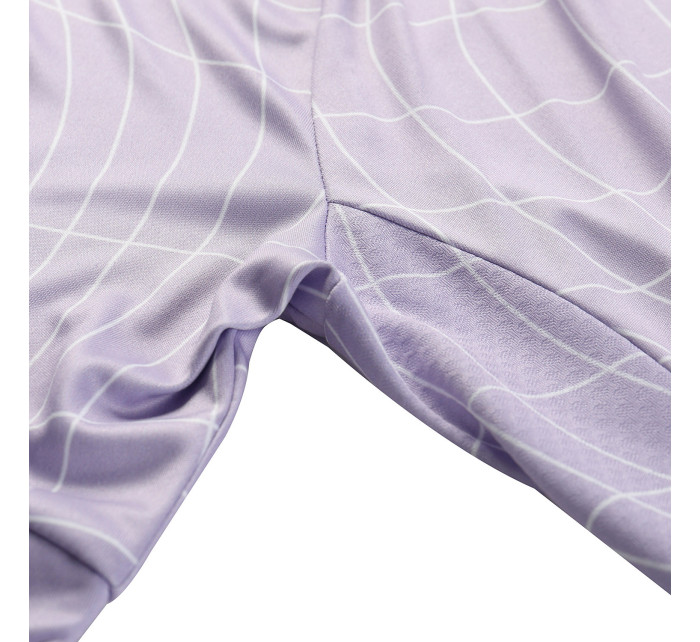 Dámský cyklistický dres s cool-dry ALPINE PRO SAGENA pastel lilac varianta pa