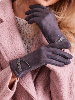 Dámské elegantní rukavice tmavě šedé barvy