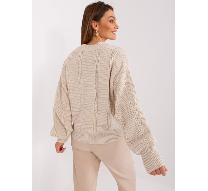 Sweter LC SW model 19309790 jasny beżowy - FPrice