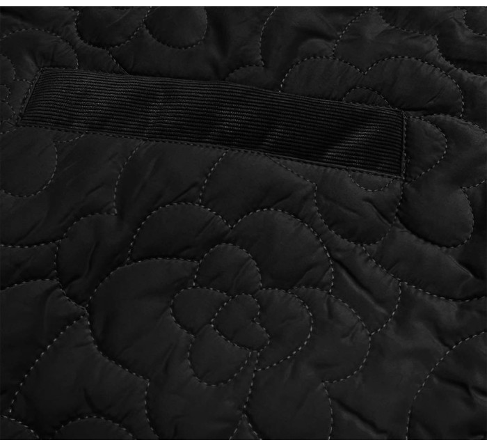Tenká černá dámská bunda s ozdobným prošíváním model 15834466 - Ann Gissy